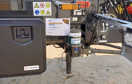 Smeersysteem voor dezeure dumper