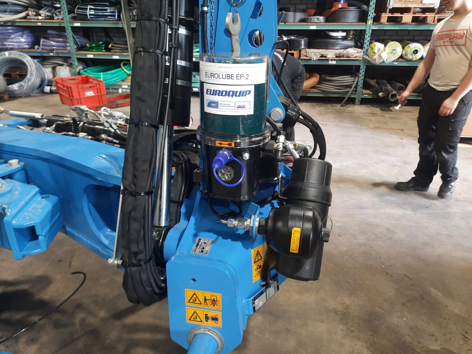 Centrale smering op Lemken Juwel 10 7-schaar