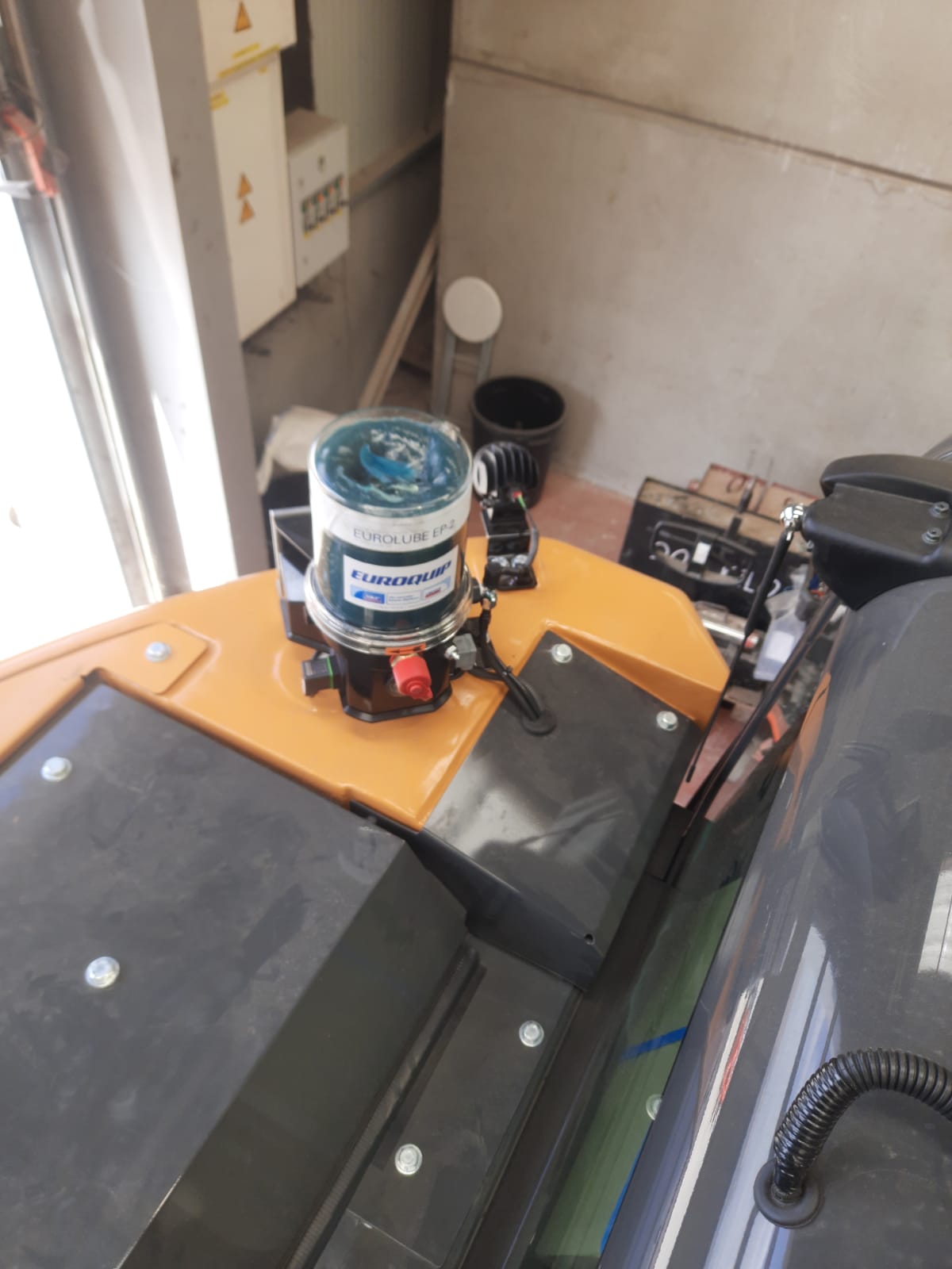 Smeersysteem op Case CX145D Triple